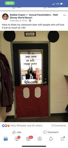an image of a door with the words welcome on it