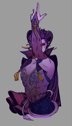 a drawing of a woman sitting on the ground with her hands up in the air