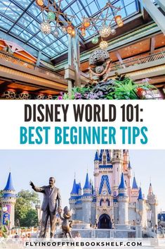 disney world with the words best beginner tips in front of it and an image of a