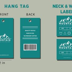 I will design clothing label, hangtag, neck label and price tag within 12 hours