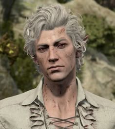 an image of a man with white hair