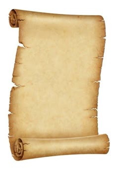 an old parchment paper scroll with curled edges