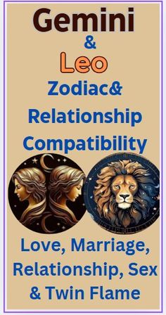 the zodiac sign for leo and leo, which is also used to describe love, marriage,