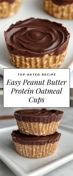 Image for Easy Peanut Butter Protein Oatmeal Cups