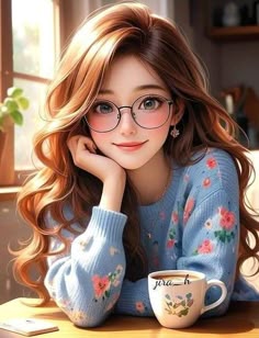 Girls Dp Cartoon, Cute Girly Pictures For Dp, Animated Girly Pics Wallpaper, Anime Girlies With Glasses, Animated Girly Pics, Girly Dps Anime, Girls Dpz Cartoon, Animated Girly Pics For Dp, Animation Girl Dp
