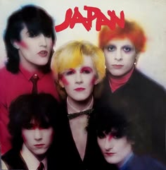 an album cover with the band japan