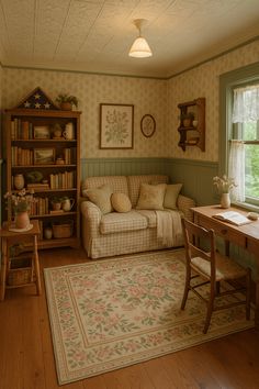 the living room is clean and ready for us to use