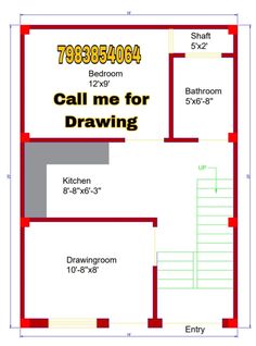 a floor plan for a house with the measurements