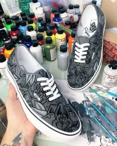 Custom Vans Design Inspiration, Customized Vans, Vans Custom Shoes, Vans Customized, Custom Vans Sneakers For Streetwear, Vans Design Shoes Diy, Shoes Painting, Vans Custom Sneakers For Streetwear, Vans Costumized