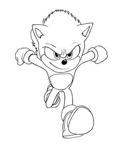 sonic the hedgehog coloring pages