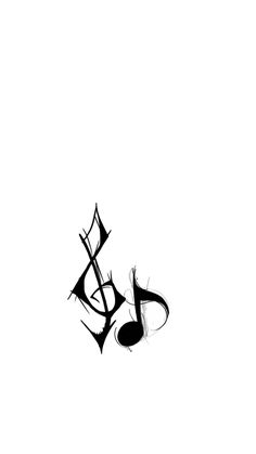 Easy Tattoo Symbols, Tattoo For Music, Note Tattoo Design, Music Designs To Draw, Drawing Words, V Tattoo Design, Techno Tattoo Design, Small Tattoos Music, Gothic Music Notes
