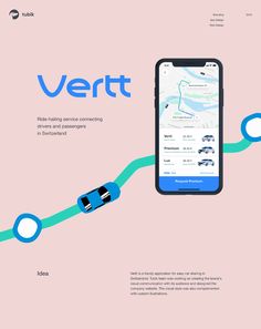 an image of a cell phone with the text vert on it