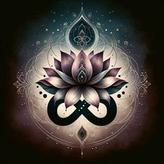 a flower with an intricate design on it