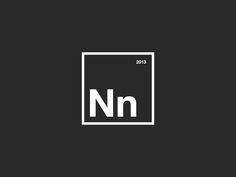 the symbol for nn is shown in this black and white photo, which appears to be an element