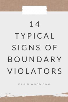 Boundary violators are typically toxic people who make you feel bad whenever you’re with them. This can be your partner, parent, friend, or boss. They may lack empathy and genuine concern for your well-being. As a result, they lack respect for personal boundaries and may frequently breach them, causing uncertainty, worry, and distress. Keep reading... Respecting Boundaries, Boundary Issues, Boundary List, Signs Of Unhealthy Boundaries List, What Is A Strong Boundary, What Is A Boundary, How To Respect Peoples Boundaries, Know Your Boundaries, When Someone Crosses Your Boundary