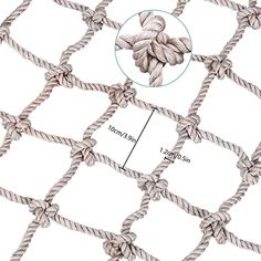 the rope is connected to each other with two different ropes, and one has an image of