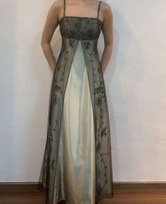 Prom Dress 1990, 90s Dresses Prom, Prom Dresses 90s, 90s Vintage Fitted Prom Dresses, 2000s Prom Dress Vintage, 2000s Prom Dresses Vintage, Whimsigothic Prom Dress, Mazzy Star Prom Dress, 90s Prom Dress Grunge Formal