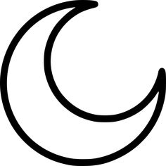 a black and white image of a crescent with the letter c in it's center