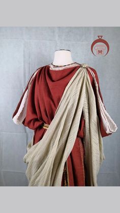 Greek God Tunic, Old Roman Clothing, Roman Robes, Greek Roman Clothing, Ancient Roman Robes, Ancient Roman Emperor Clothing, Roman Clothes Ancient, Stola Roman Clothing, Ancient Greek Tunics