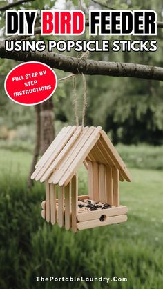Looking for a fun, hands-on project that brings kids closer to nature? Try making a DIY bird feeder with popsicle sticks! This easy bird feeder craft is perfect for sparking kids' creativity and teaching them about wildlife. Ideal as a spring or summer activity, this popsicle stick bird feeder helps attract birds right to your backyard, giving kids a closer look at nature and creating hours of excitement. This homemade bird feeder requires only a few materials and can be easily attached to a bird feeder hook or placed on a bird feeder stand in your yard. The step-by-step bird feeder tutorial makes it simple, even for young kids, making it a great recycled craft that’s both fun and educational. #DIYBirdFeeder #DIYProjects Easy Bird House, Kids Bird Feeder, Bird Feeder Ideas For Kids, Diy Bird Feeder For Kids, Craft Bird Feeder, Diy Bird Feeders For Kids, Bird Houses Diy Easy, Homemade Bird Feeders For Kids, Kids Bird Feeder Crafts