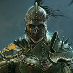 Pestilence Knight, Infected Knight, Fantasy Great Helm, Green Plate Armor, Military Knight, Black Prior For Honor Art, Black Prior Art For Honor, For Honor Knight Concept Art, For Honor Black Prior