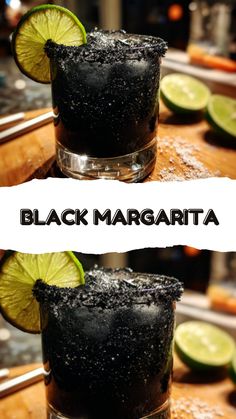 Halloween Cocktails - Black Magic Margarita The Queen of Black Alcoholic Drinks!