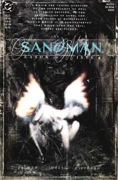 an album cover for the band's upcoming album, sanomann featuring two white angels