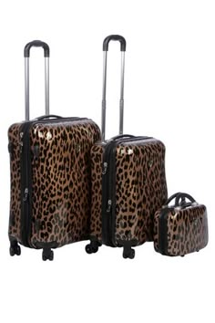 Beautiful Luggage, Fotos De Jesus, Cute Luggage, Stylish Luggage, Lightweight Luggage, Spinner Luggage Sets, Cheetah Print, Caravan, Travel Style