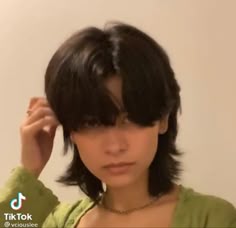 Soft Mullet Haircut 360, Soft Mullet Haircut Short Straight, Short Mullet Wolfcut, Short Wolfcut Mullet, Girl Mullet Short, Short Female Mullet Straight Hair, Short Wolfcut With Bangs Korean, Nonbinary Mullet Straight, Mullet Wolfcut Girl