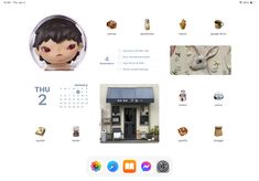 an image of a website page with various items on it and in the background, there is a doll's head
