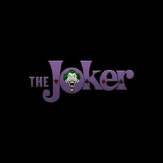 the joker logo on a black background
