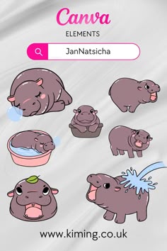 an animal sticker sheet with different animals