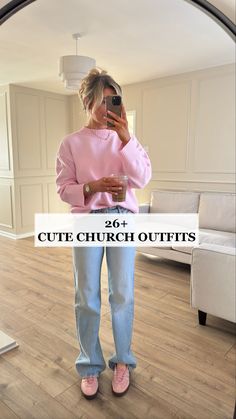 Discover the perfect inspiration for cute church outfits with our collection of Modest Outfits For Christians. From Girly Modest Outfits Summer to stylish Cute Church Fits, find your next outfit church ideas here. Elevate your Sunday style effortlessly! Read Now. Dress Down Church Outfit, Church Outfit Ideas Women, Fall Church Outfits Women Casual, Outfit Ideas To Recreate, Cute Church Outfits Winter, Outfits For Sunday, Casual Church Outfits For Women Summer, Church Outfit Ideas Spring, Church Event Outfit
