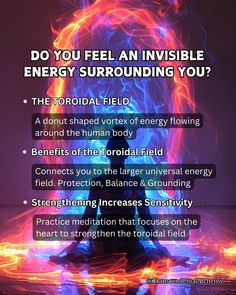 a poster with the words do you feel an invisible energy surrounding you?