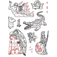 an image of some drawings on paper