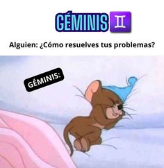 a cartoon mouse with a blue hat on it's head and caption that reads, genius genius genius genius genius genius genius genius genius