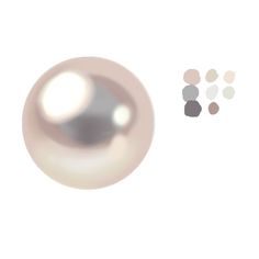 an image of a white pearl and some other things