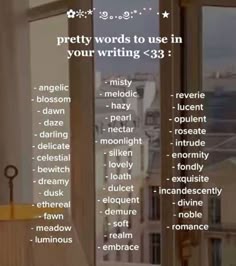 the words are written in different languages to describe what they are and how they look like