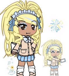 Don't repost without my permission or credits‼️💙 Gacha Avatars Ideas, Gacha Life Gyaru Outfits, Gacha Characters Ideas, Gacha Life Oc Inspo, Old Gacha, Gacha Life Scene Outfits, Gacha Club Gyaru Outfit, Gacha Brat, Cute Gacha