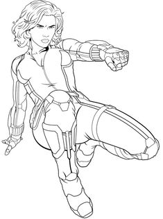Colouring Pages Marvel, Black Widow Outline, Black Widow Coloring, Black Widow Coloring Pages, Mcu Coloring Pages, Coloring Pages Marvel, X-wing Starfighter Coloring Page, Black Widow Coloring Book, Marvel Avengers Coloring Pages