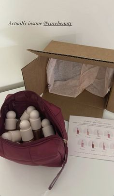 Aesthetic Makeup Gift, Rare Beauty Bag, Skincare Kit Aesthetic, Rare Beauty Pr Package, Lipgloss Aesthetic Packaging, Unboxing Michael Kors Bag, Sheglam Skincare Aesthetic, Influencer Pr Packages Aesthetic, Pr Packages Aesthetic Makeup