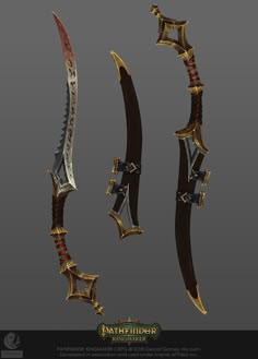 Dnd Scimitar Design, Scimitar Fantasy Art, Scimitar Fantasy, Fantasy Scimitar Art, Scimitar Concept Art, Scimitar Art, Scimitar Design, Pathfinder Rapier, Artstation Props