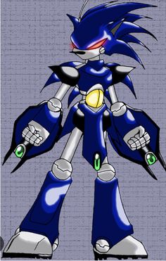 Metal Sonic Cartoon, Sonic And The Black Knight Metal Sonic, Metal Sonic X Mecha Sonic, Sonic The Hedgehog Neo Metal Sonic, Metal Sonic From Sonic 3, Sonic Channel Silver Art, Sonic Idw Metal Sonic, Silver The Hedgehog Sonic Channel Art, Blue Metal Sonic