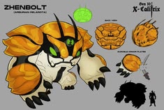 the concept art for an upcoming game, zehenbott by x - catfix