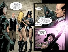a comic strip with an image of batman and catwoman