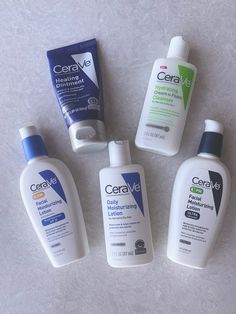 Cerva Skincare Aesthetic, Dry Skin Makeup, Cerave Skincare, Chafed Skin, Skincare 101, Facial Lotion, Healing Ointment, Foam Cleanser, Hydrate Skin