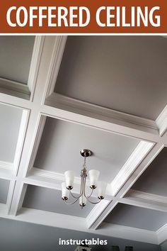 an image of a ceiling with cofferd ceilings
