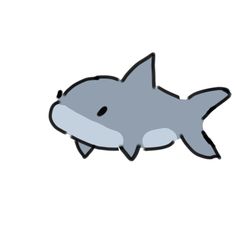 an image of a shark that is drawn in adobe and has been edited to look like it