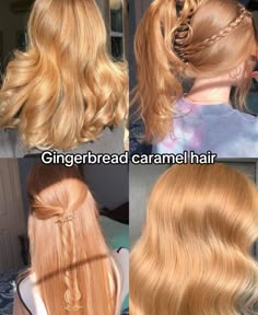 Beachy Hair Colors, Types Of Strawberry Blonde Hair, Gingerbread Hair Ideas, Strawberry Blonde Color Season, Dyed Ginger Hair Strawberry Blonde, Soft Ginger Hair Color Strawberry Blonde, Strawberry Blonde Hair Color Palette, Gingerbread Hair Color, Gingerbread Blonde Hair