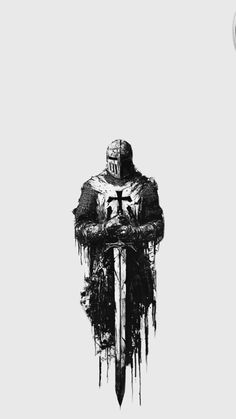 Crusader Tattoo Sleeve, Templar Knight Tattoo, Armor Of God Tattoo, Soldier Tattoo, Barcode Tattoo, Tattoo For Boyfriend, Kreuz Tattoo, Christ Tattoo, Medieval Tattoo